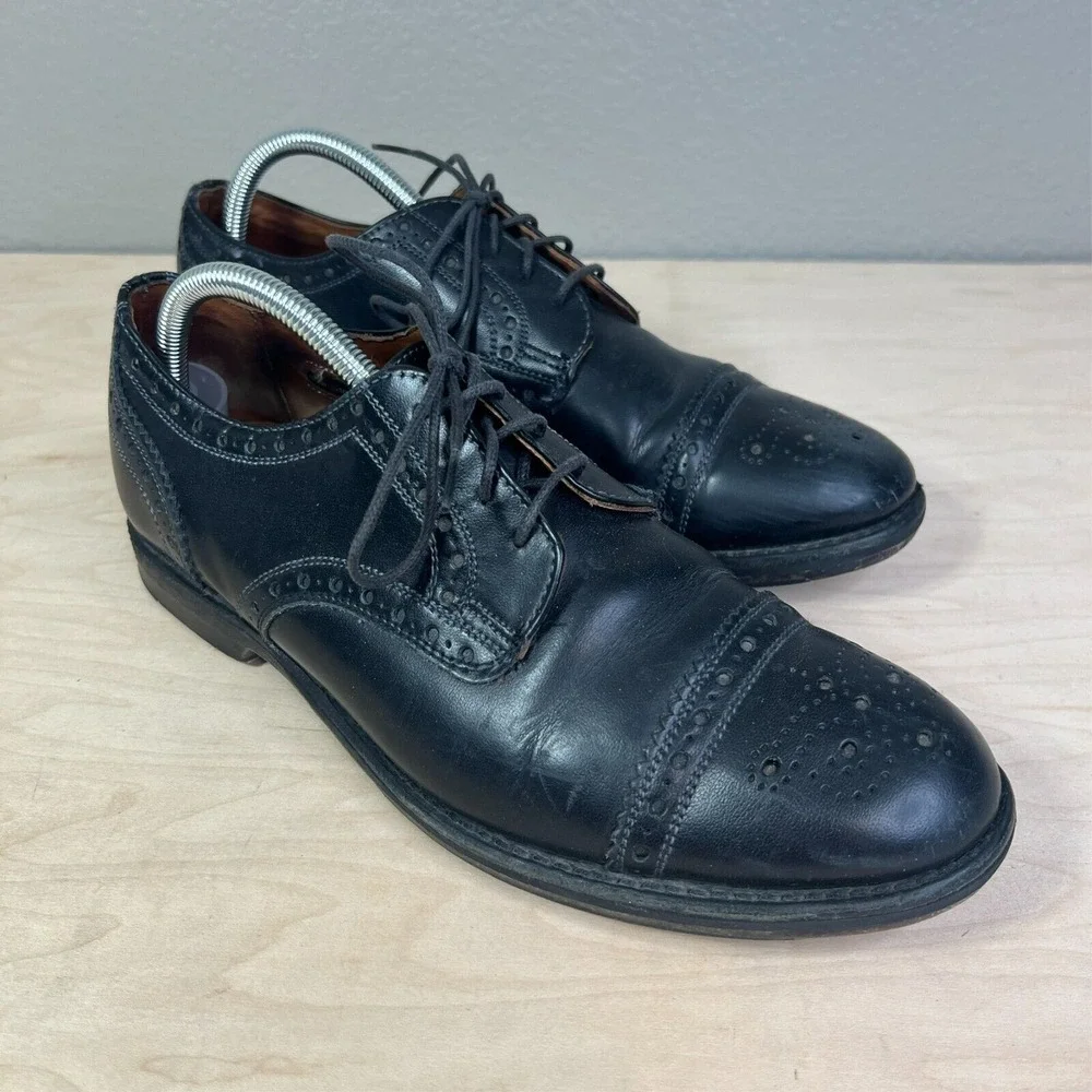 Allen Edmonds Whitney Mens‎ Black Leather  Dress Shoe Size 9 D